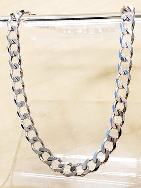 Stunning Italy Sterling Silver Diamond Cut Chain Bracelet - Int'l Bullion Broker